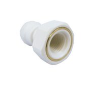 White Poly Female Adaptor–NPTF Thread