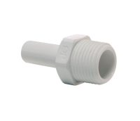 White Poly Stem Adapter-NPTF Thread