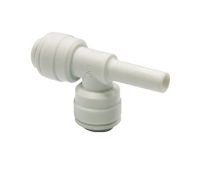 White Poly Stackable Tee Connector